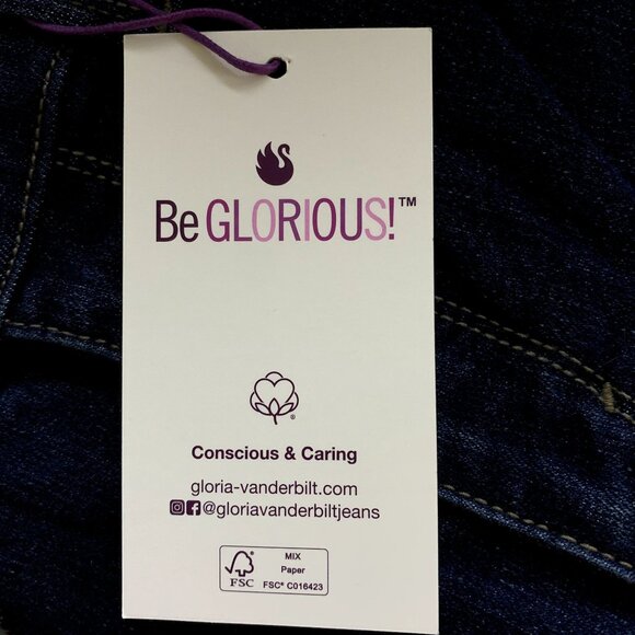 Gloria Vanderbilt Amanda Jeans Womens 8 Average Madison Dark Wash Magic Stretch - Picture 13 of 16
